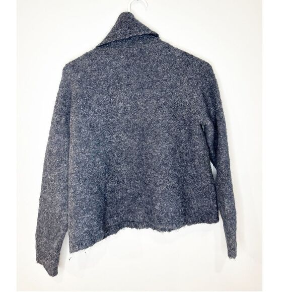 Madewell roundtrip wool alpaca turtleneck sweater gray - Picture 3 of 4